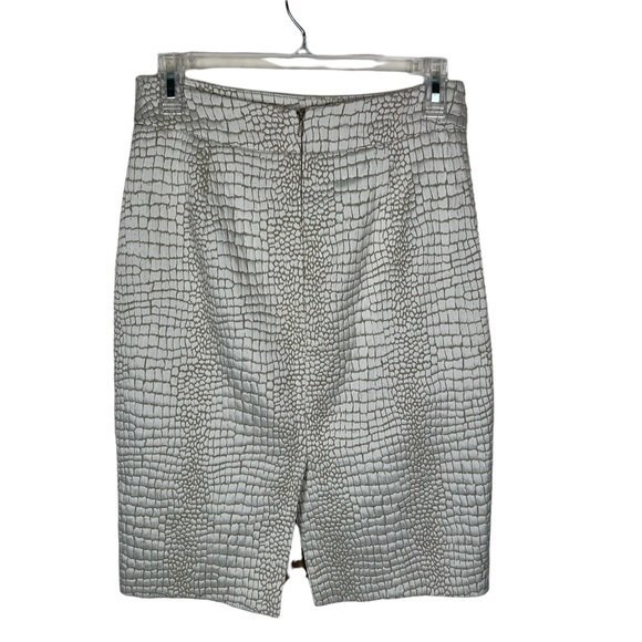 Calvin Klein Gold Snake Print Pencil Skirt Size 4 - Picture 3 of 8